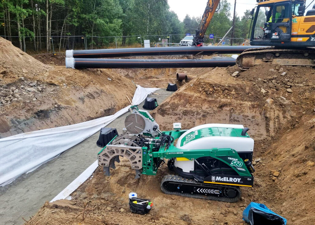 Senterra Projekt - Knivsta Överföringsledning till Käppala - Tritan 560i Svets